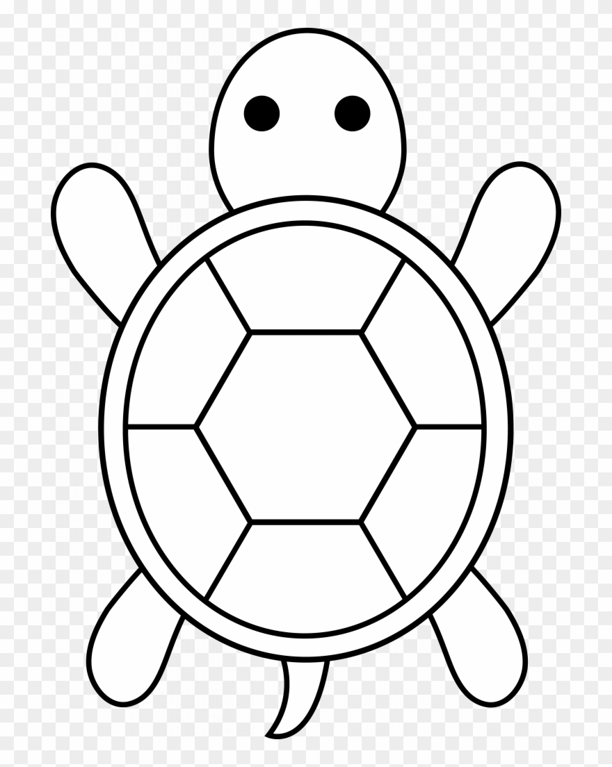 Weird Easy Coloring Pages For Boys Turtle Applique - Easy Turtle Shell Drawing Clipart