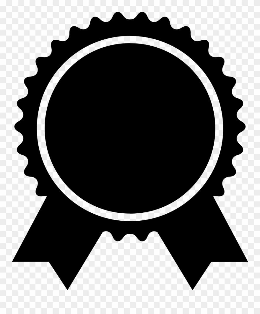 Badge Shapes Png Clip Art Black And White Download - Ribbon For Awards Clip Art Black And White Transparent Png