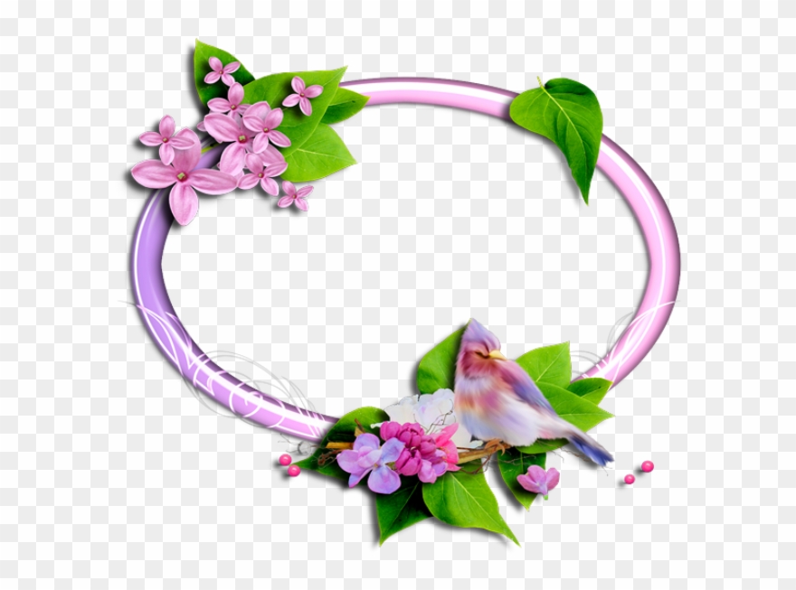 Cadres Fleurs - Death Frames With Flowers Clipart