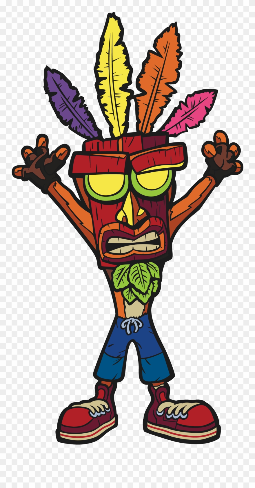 Crash Bandicoot Wallpaper - Aku Aku Clipart