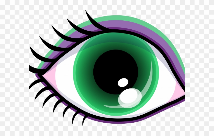 Girl Clipart Eye - Clip Art Green Eyes - Png Download