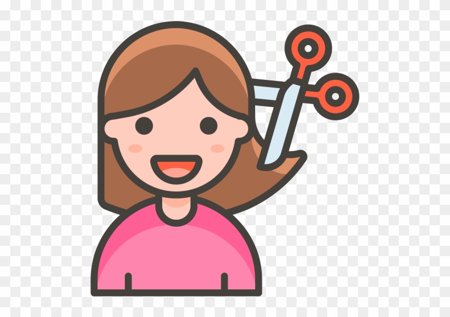 Woman Getting Haircut Emoji - Woman Judge Vector Clipart