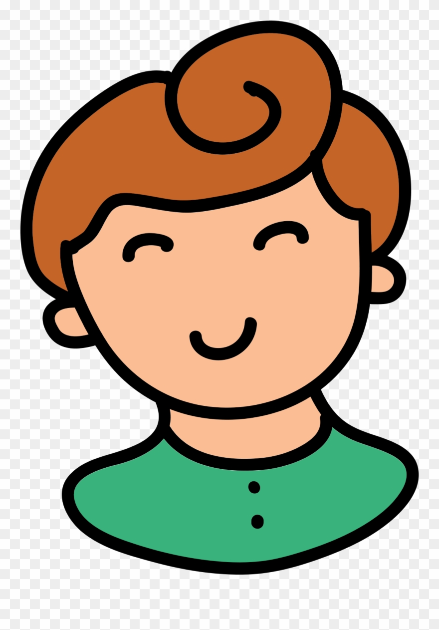 It's A Simplified Portrait Of A Head Bearing A Female Clipart