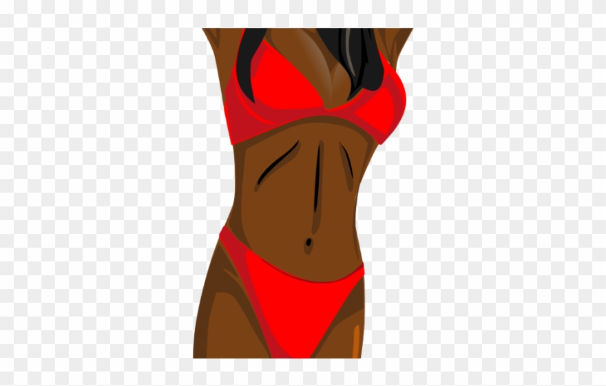 Red Hair Clipart Big Hair - Lingerie Top - Png Download