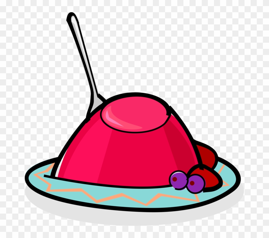 Vector Illustration Of Fruit Gelatin Jello Or Jell-o - Jello Clip Art - Png Download