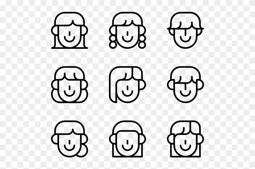 Hairstyle - Corruption Icons Clipart