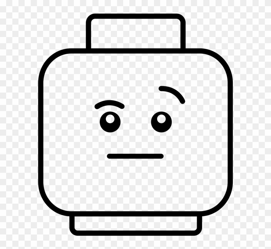 Create Your Sumo Brickbot - Clipart Of Black And White Legos - Png Download