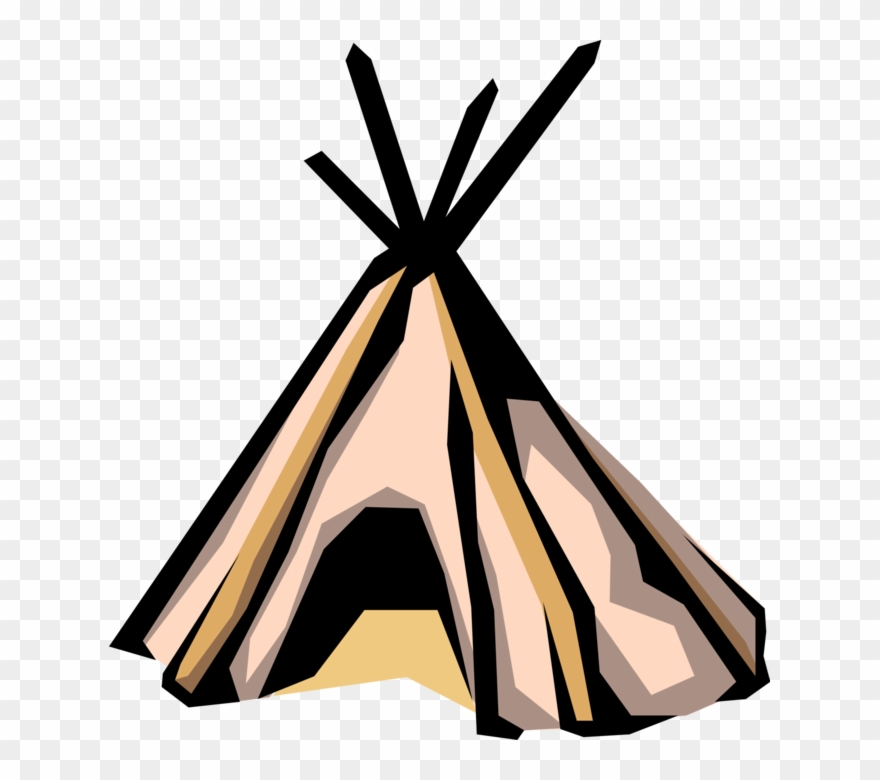 Indian Teepee Tent Image Illustration Of North - Tipi Clipart