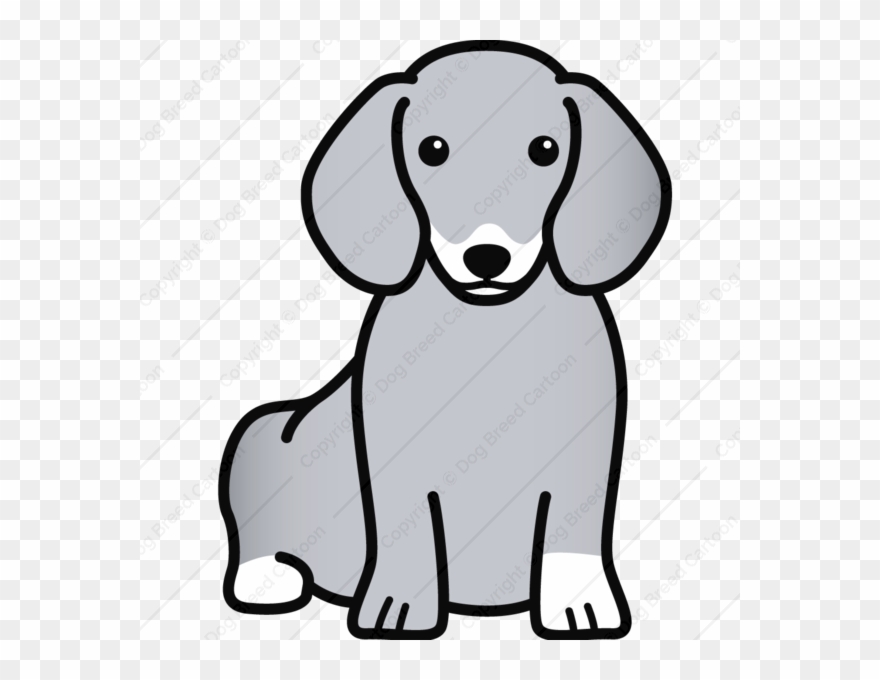 Dachshund Clipart Wiener Dog - Cartoon Dog Stencil - Png Download