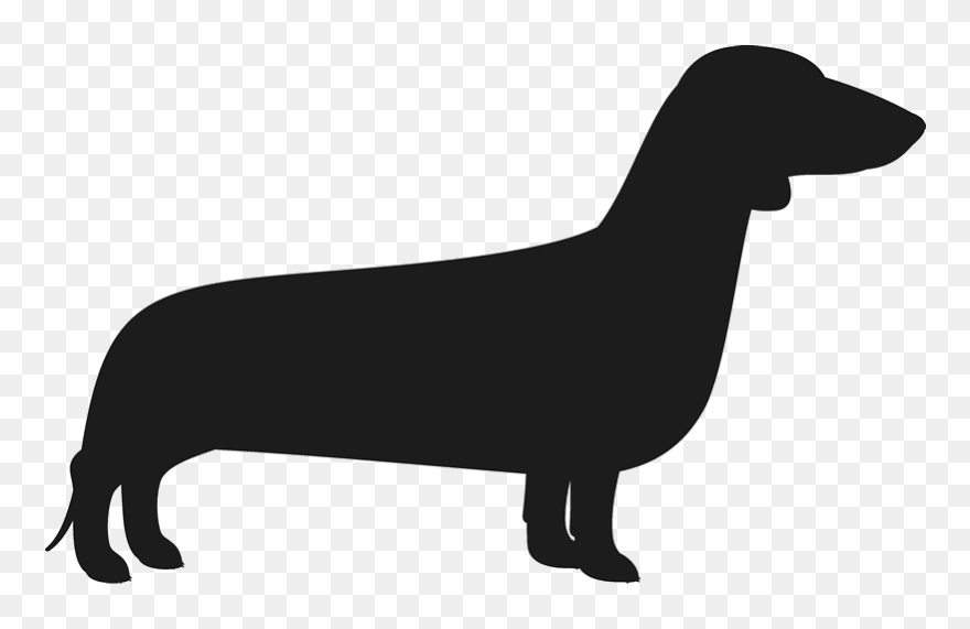 Dachshund Silhouette Png - Wiener Dog Png Transparent Clipart