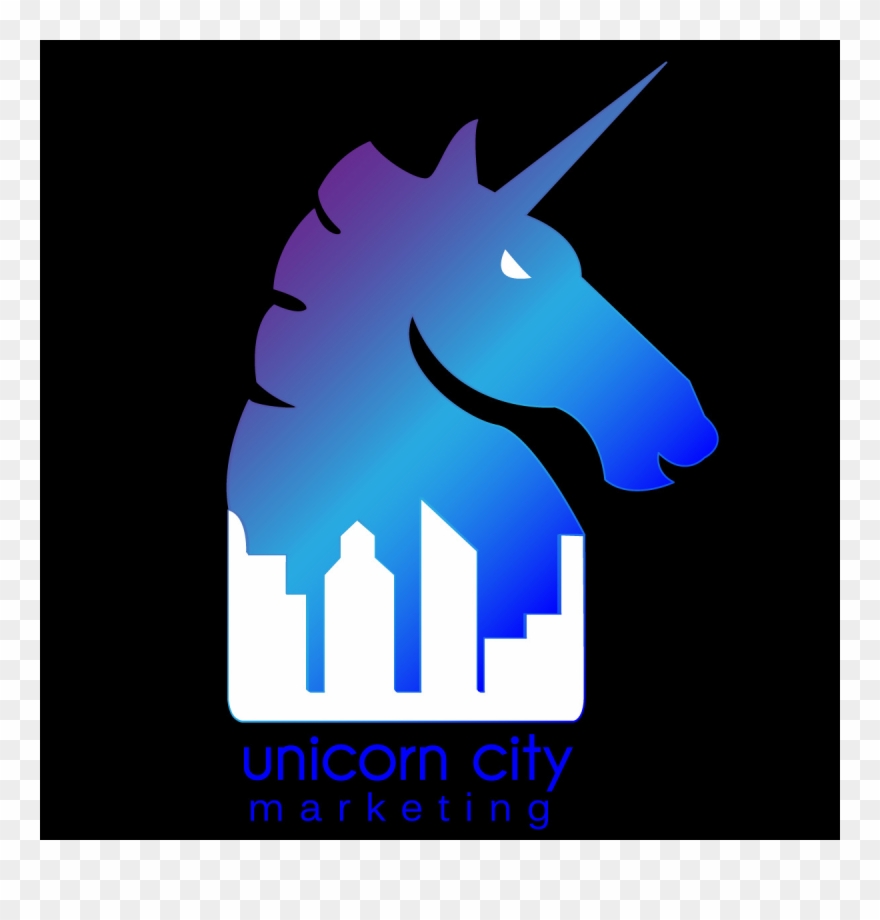 Unicorn City Marketing Logo - Graphic Design Clipart