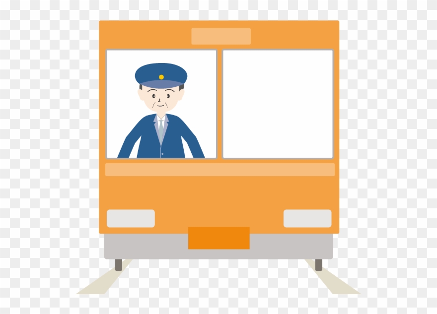 Clipart Train Face - 電車 の 運転 手 イラスト - Png Download