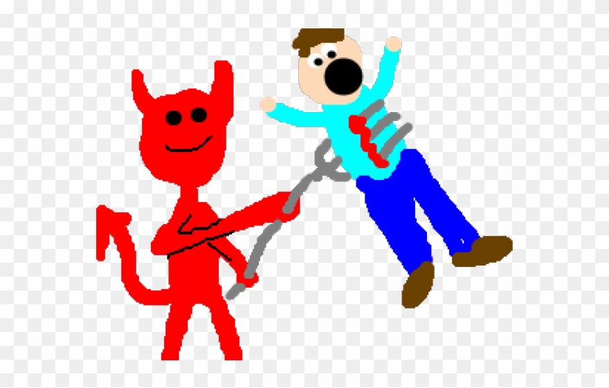 Satan Clipart Trident - Png Download