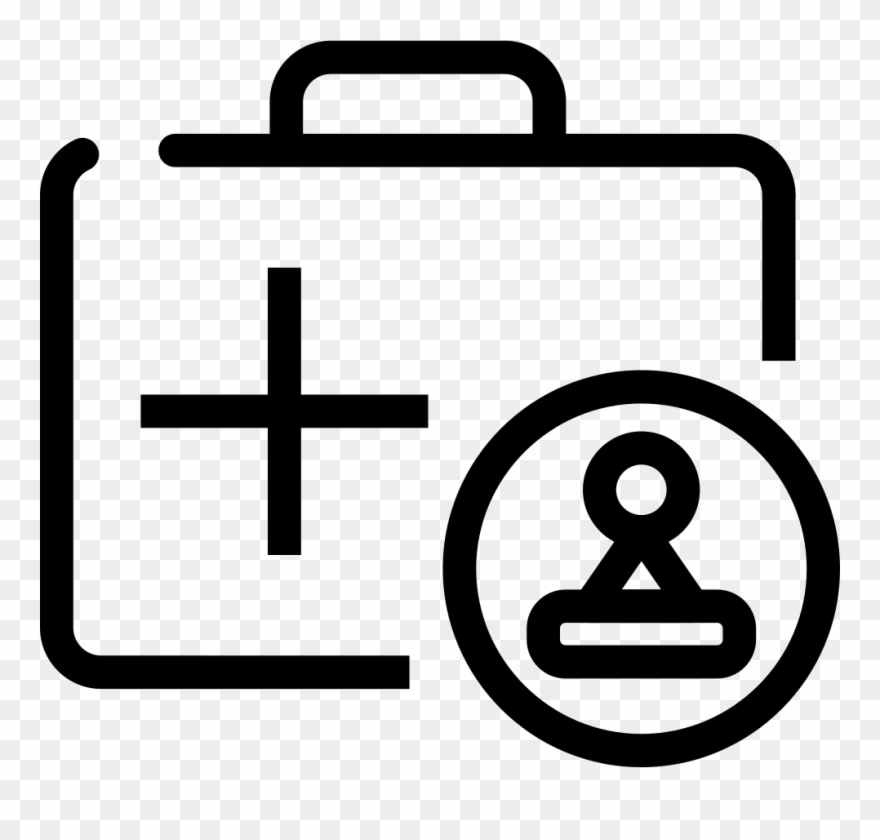 Sick Leave Comments - Business Bag Line Icon Clipart