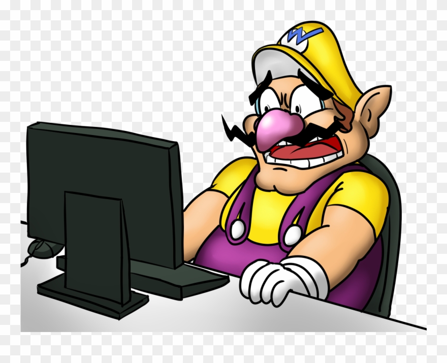 Computer Clipart Character - Mario Series - Png Download