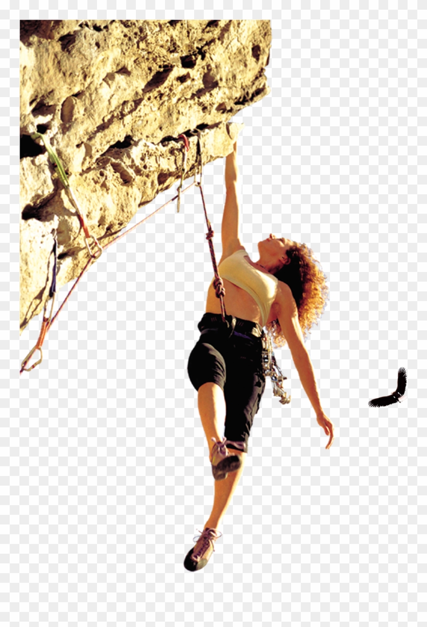 Climbing Vector Adventure - Climbing A Mountain Clipart - Png Download