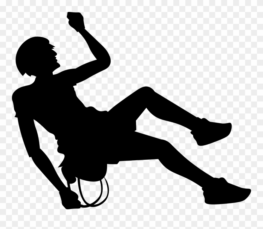Climbing Vector Jpg Black And White Stock - Png Vector Climbing Clipart