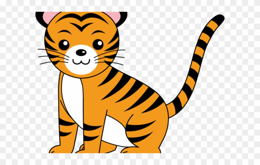 Cute Clipart Tiger - Clip Art Tiger - Png Download