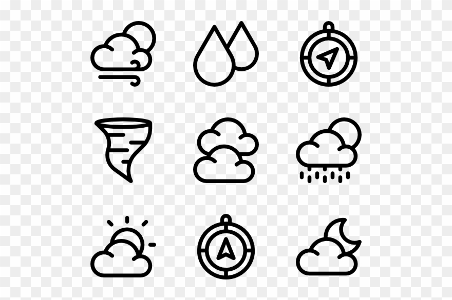 Weather - Surf Icons Clipart