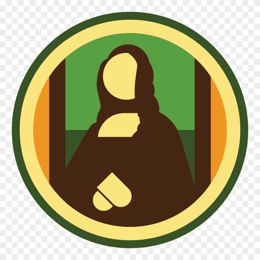 Lifescouts Mona Lisa Badge - Mona Lisa Clipart