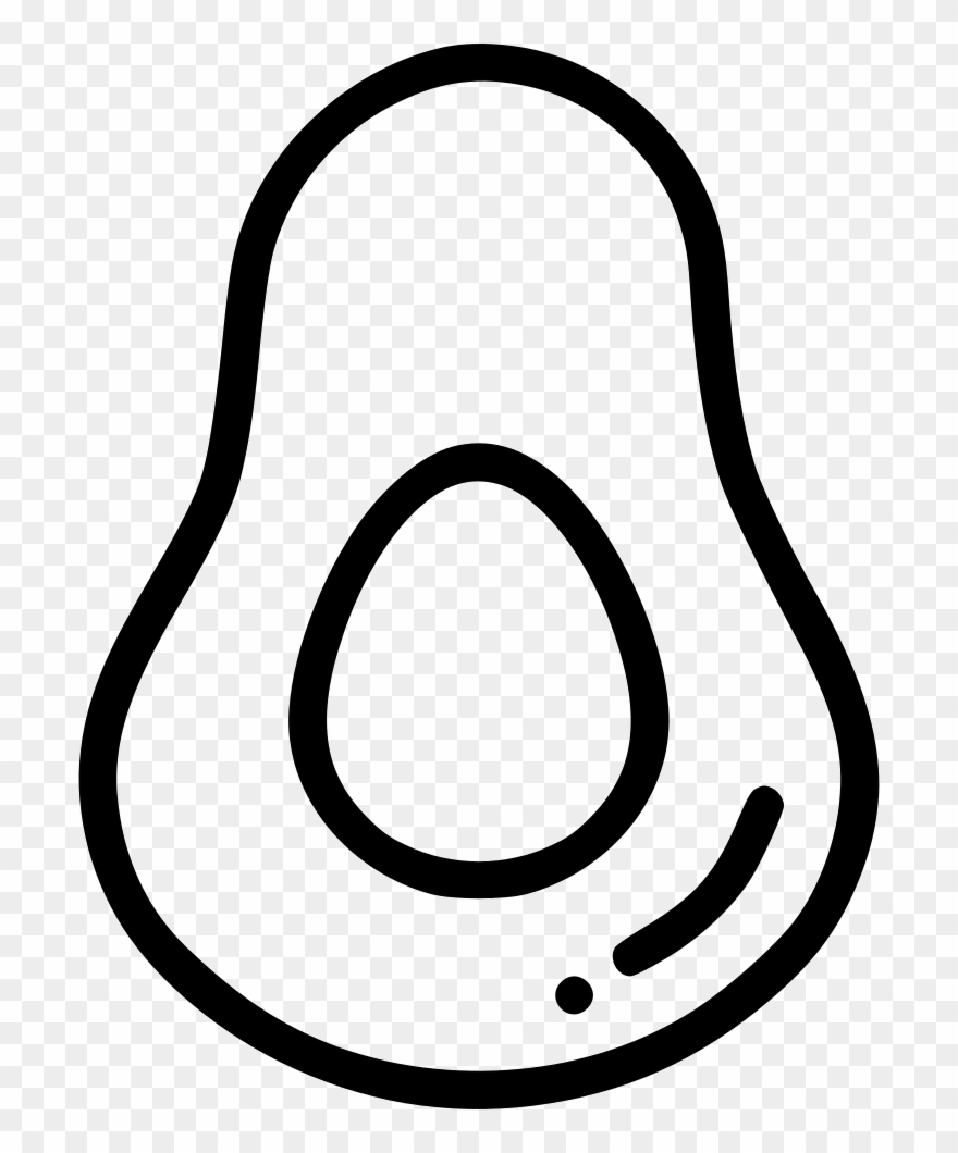 Avocado Clipart Svg - Icon - Png Download