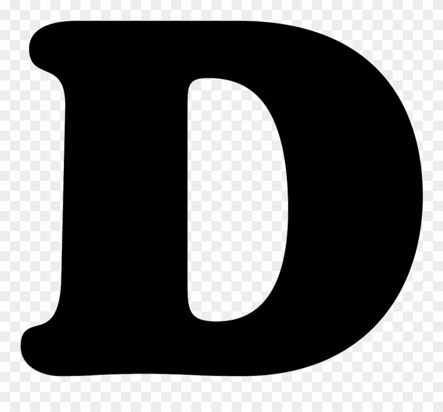 Letter D Png - Letter D In Black Clipart