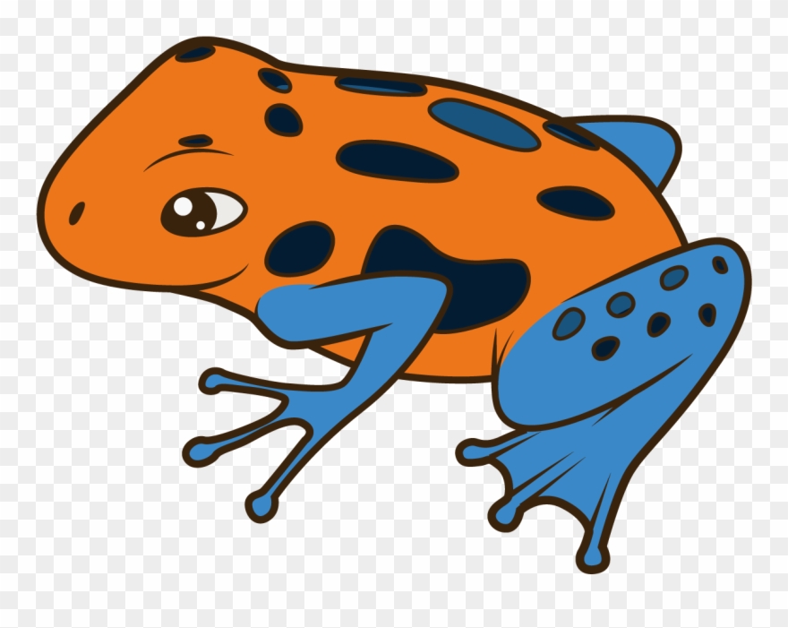 Cartoon Illustration Transprent Png - Poisonous Frog Cartoon Clipart