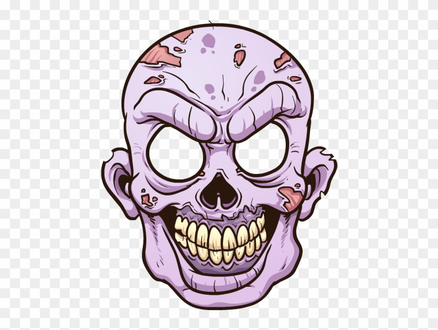 Zombie Stickers Messages Sticker-9 - Zombie Head Clip Art - Png Download