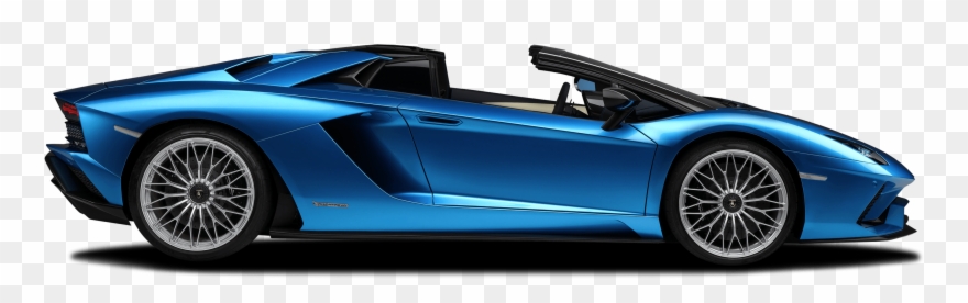 Lamborghini Aventador S Roadster Side View Clipart