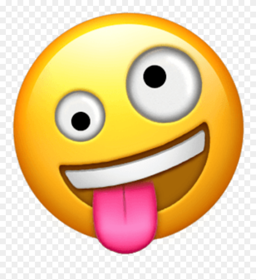 Emoji Transparent Rex Zombie Blown Mind Apple Unveils - New Crazy Face Emoji Clipart