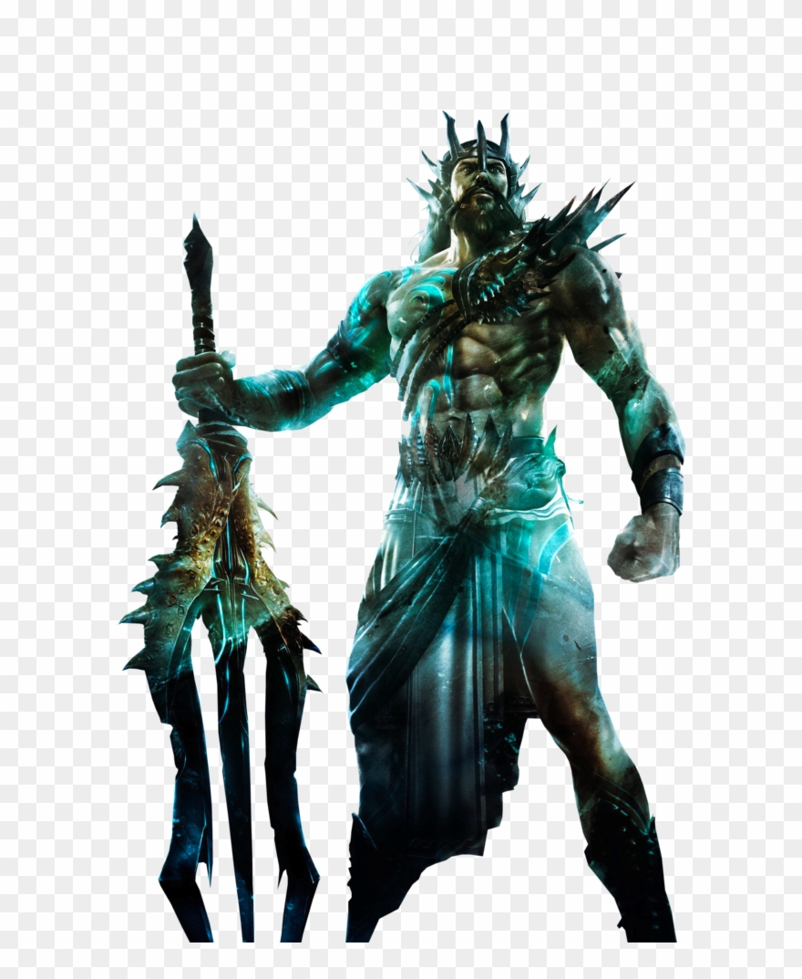 Transparent God Poseidon - God Of War Gods Art Clipart