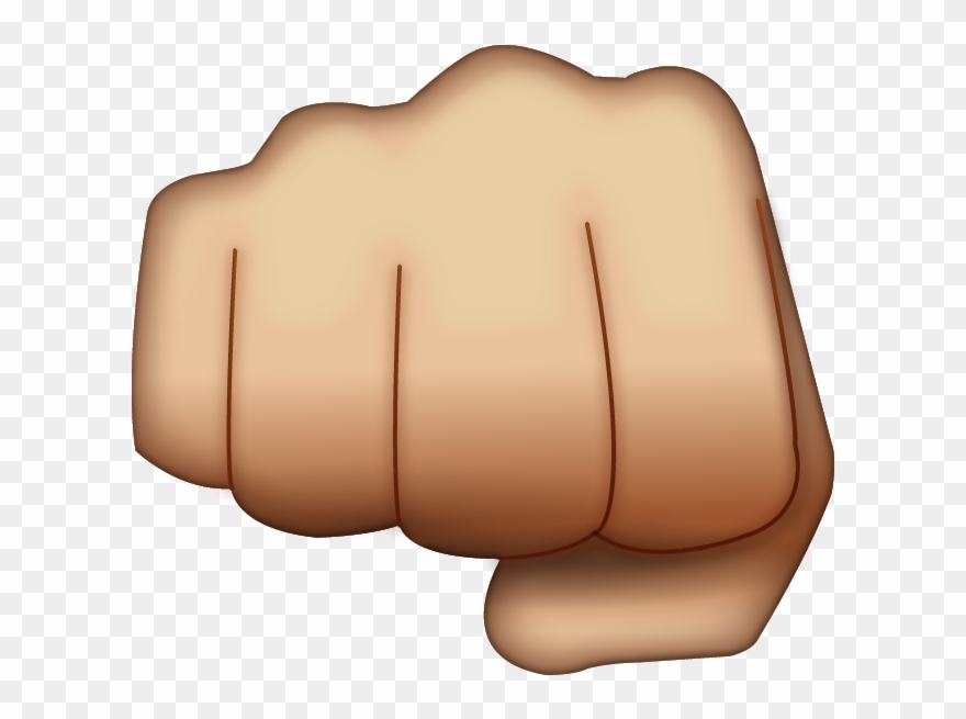 Download Png File - Fist Hand Emoji Clipart