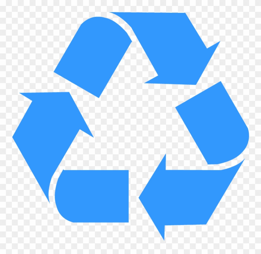 Recycling - White Recycle Bin Icon Clipart