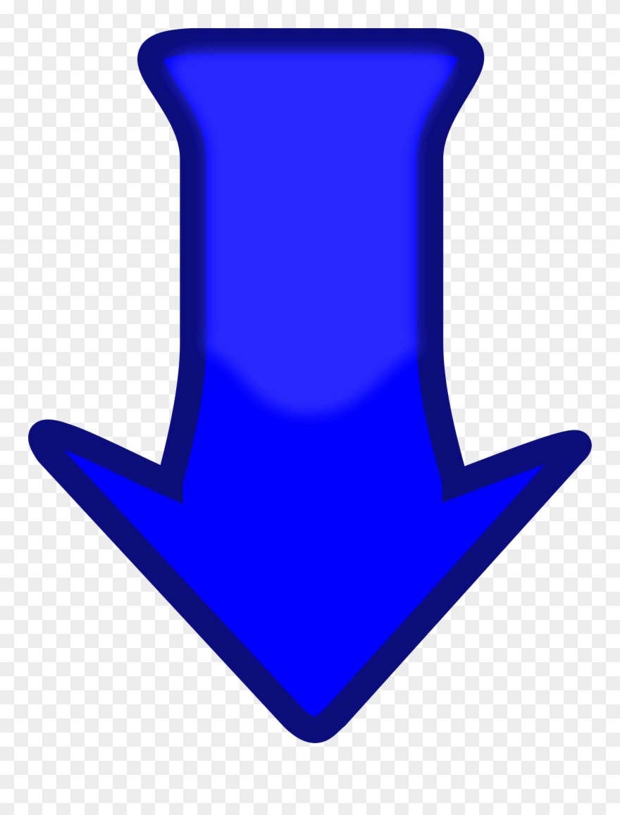Big Image - Blue Down Arrow Clipart