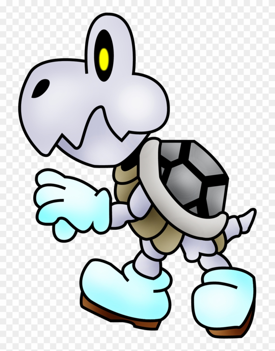 Bones Clipart Done - Dry Bones Mario Bros - Png Download