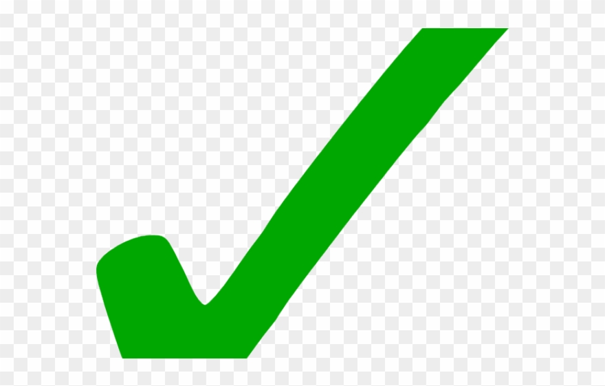 Green Tick Clipart Correction - Png Download
