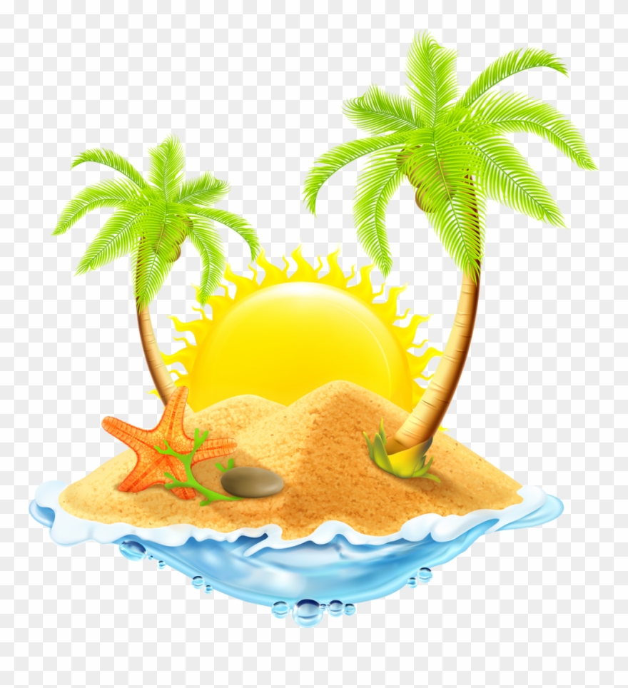 Praia, Fundo Do Mar E Etc - Praia Png Clipart