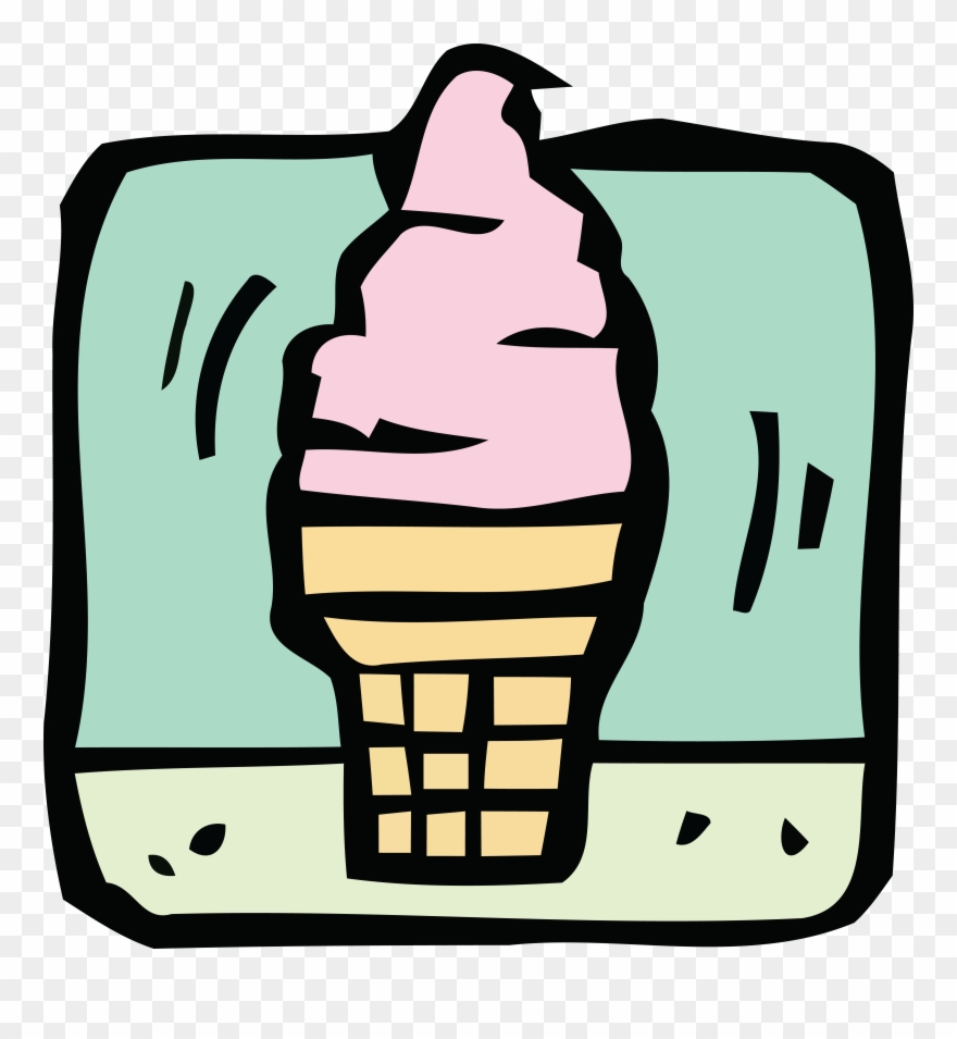 Free Clipart Of An Ice Cream Cone - Ilustrasi Es Krim - Png Download
