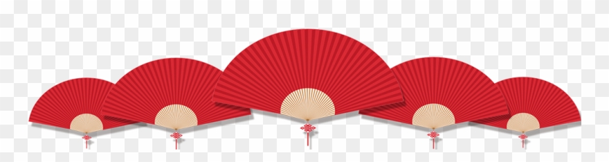 多个扇子素材 - Hand Fan Clipart