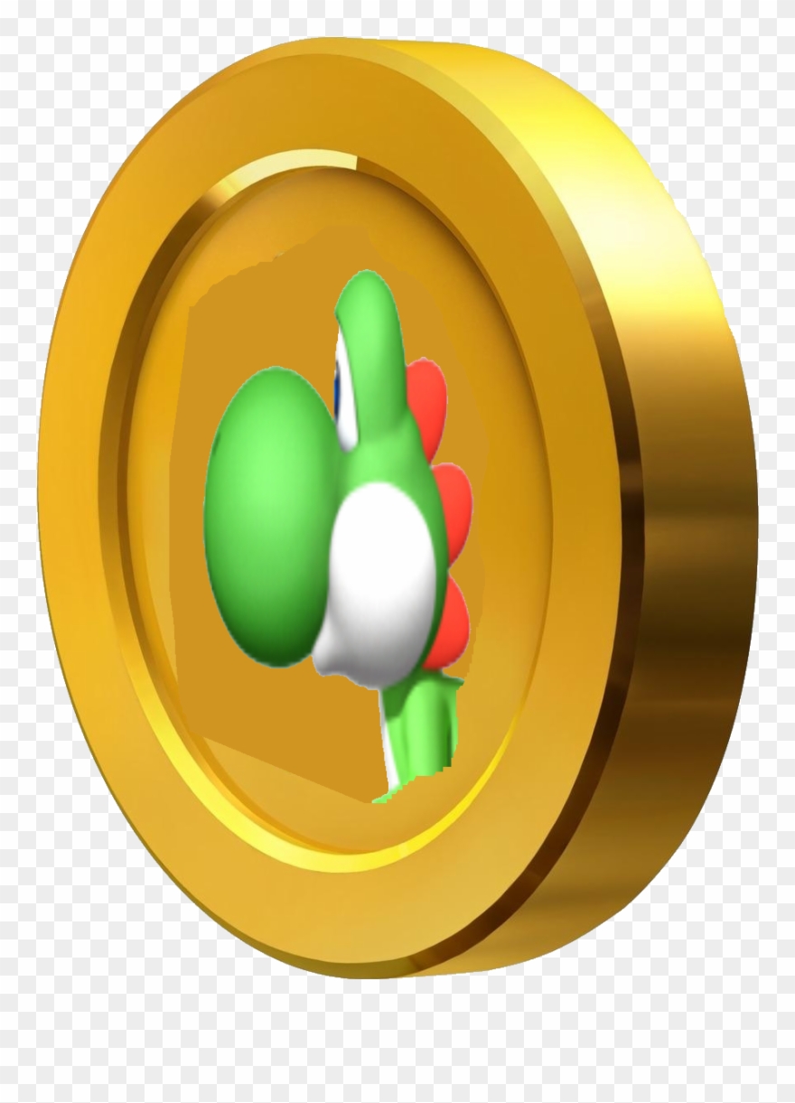 Image D Yoshi Coin - Monedas Mario Kart 8 Clipart