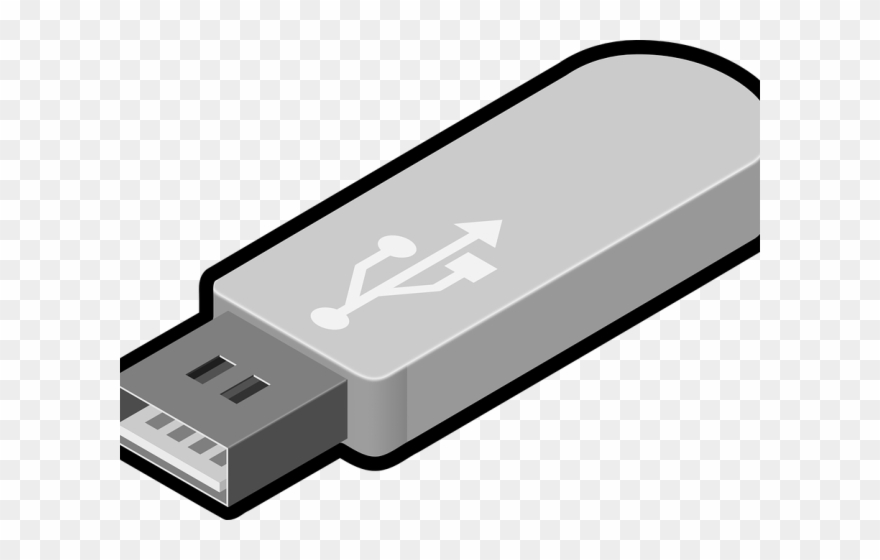 Usb Flash Clipart Computer Usb - Usb Flash Drive Clipart - Png Download