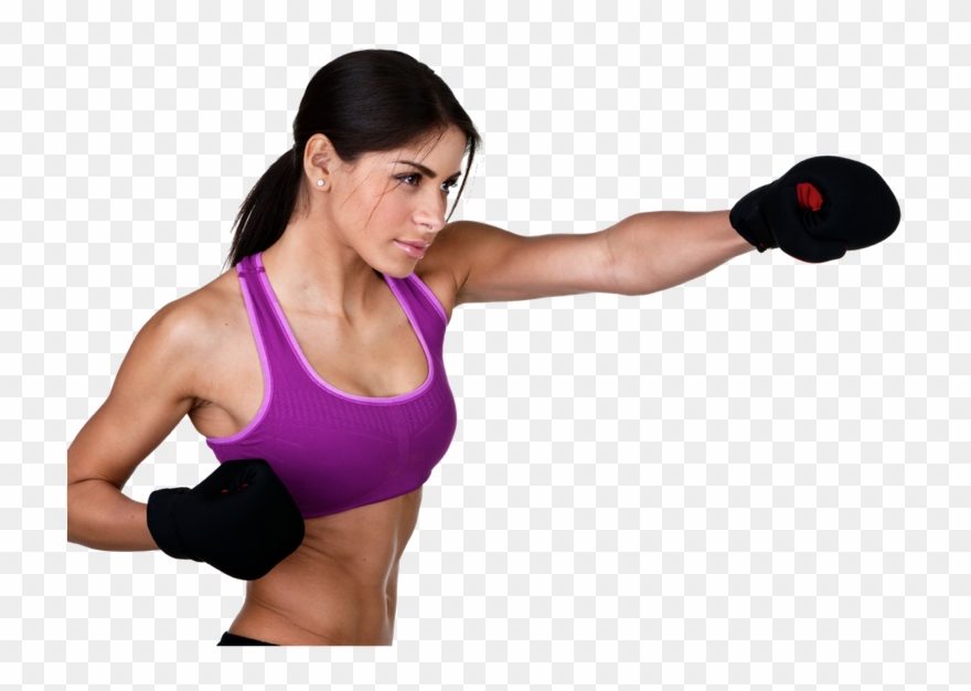 Mixed Martial Arts Clipart Girl - Muay Thai Woman Png Transparent Png
