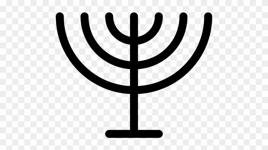 Menorah Rubber Stamp - Menorah Clipart