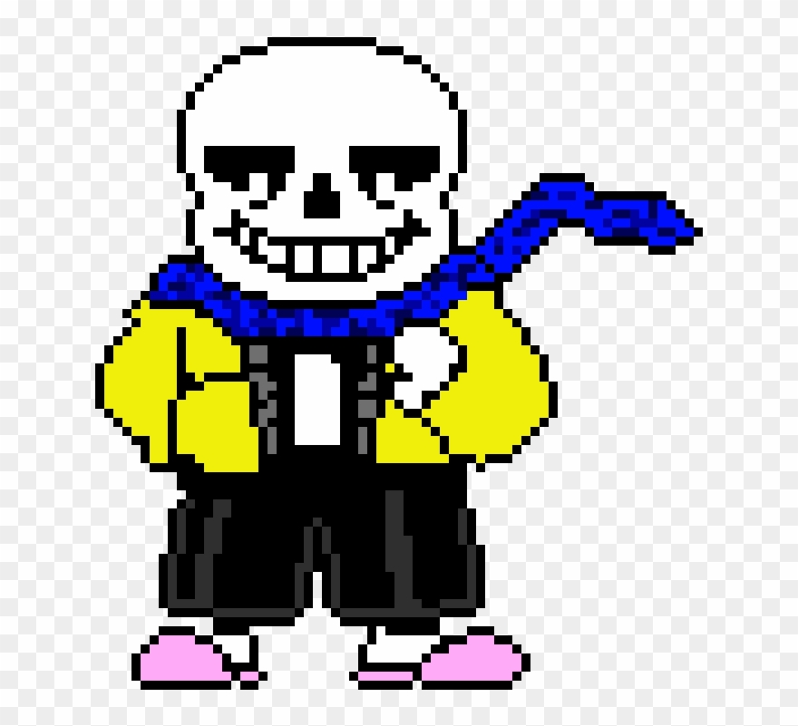 Skeleton Dress Up - Pixel Art Sans Undertale Clipart