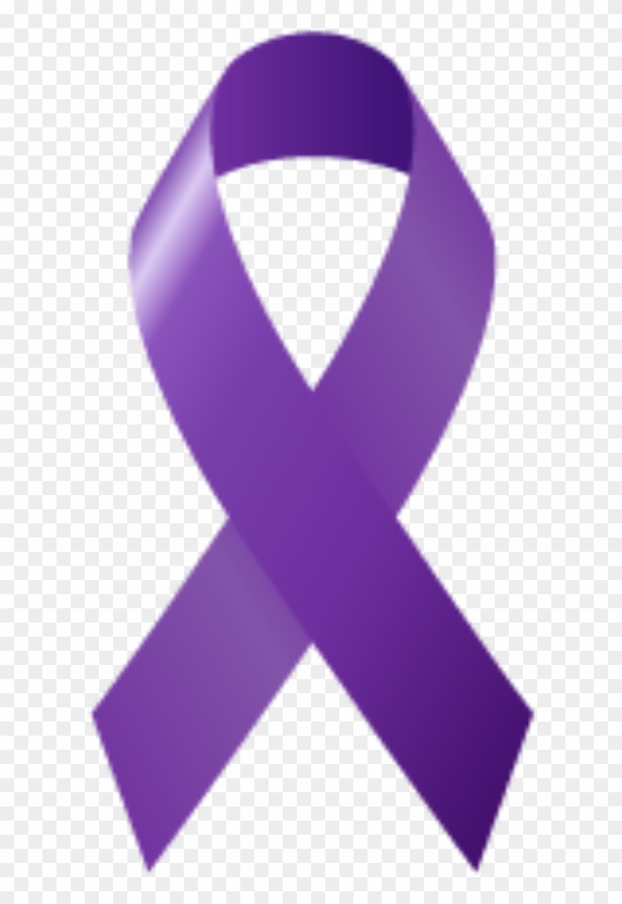 Click On The Purple Ribbon Below To Download And Print - Domestic Violence Awareness Ribbon Png Clipart