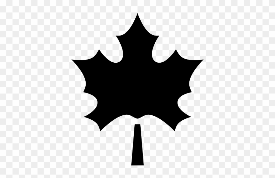 Maple Leaf Rubber Stamp - Vector Graphics Clipart