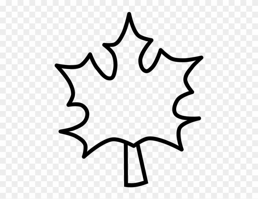 Maple Leaf Rubber Stamp - Icon Clipart