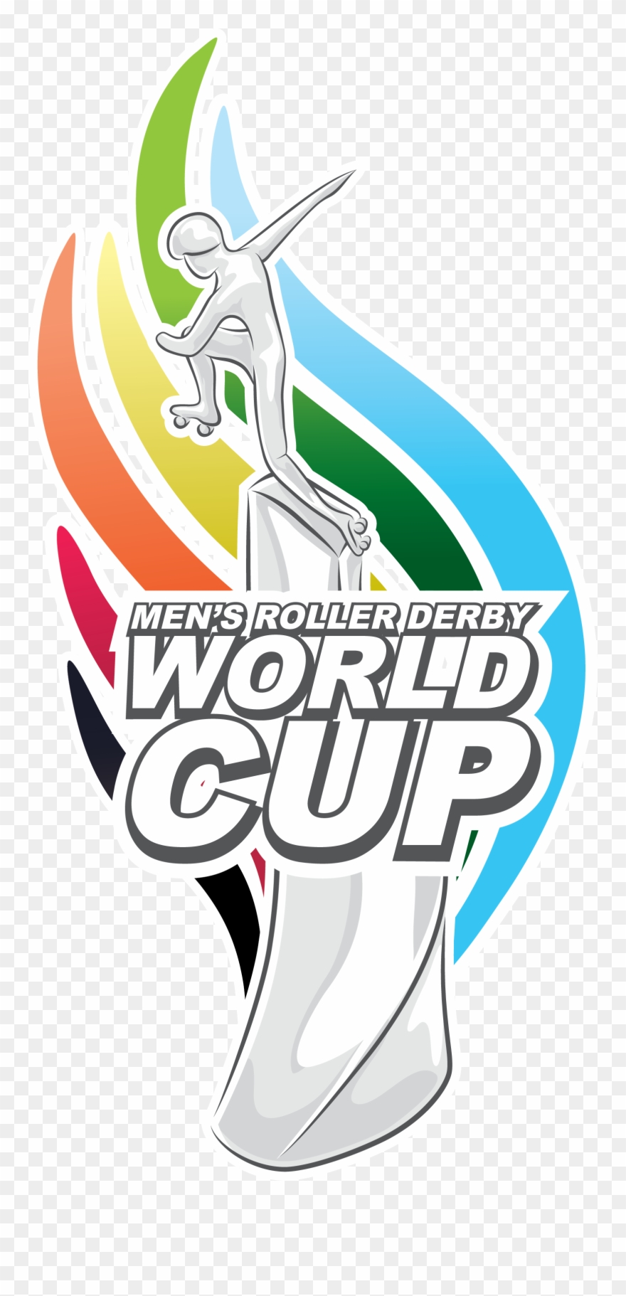 Image Information - Men's Roller Derby World Cup Logo Clipart
