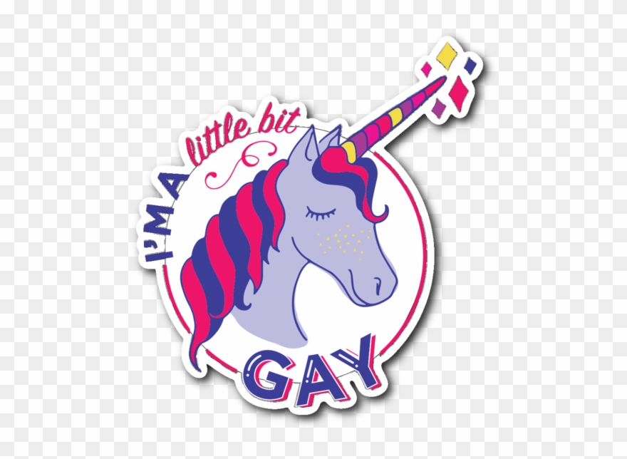 "i'm A Little Bit Gay" Vinyl Sticker Newmusicaltheatre - Sticker Clipart