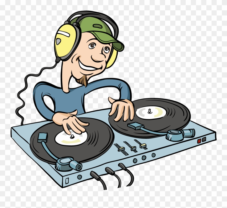 Jpg Transparent Library Disc Jockey Music Illustration - Dj Dessin Clipart